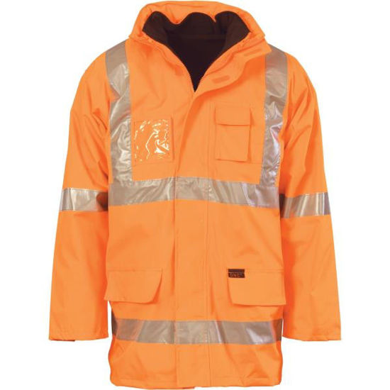Picture of Dnc Hi-Vis Cross Back D/N "6 In 1" Jacket 3997