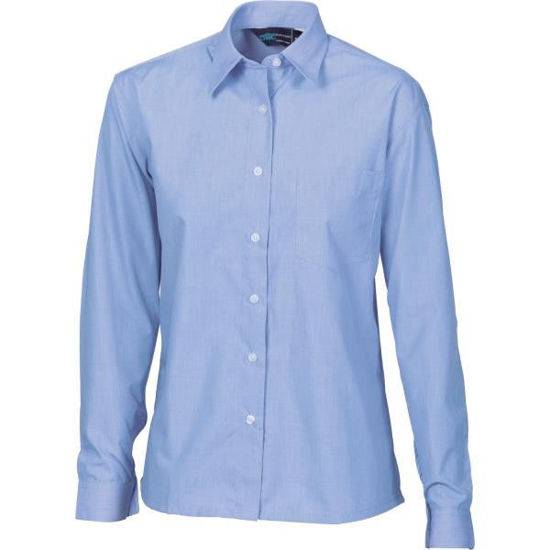 Picture of Dnc Ladies Chambray Shirt, Long Sleeve 4212