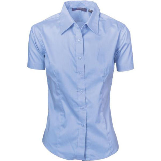 Picture of Dnc Ladies Premier Stretch Poplin Business Shirts, Short Sleeve 4231